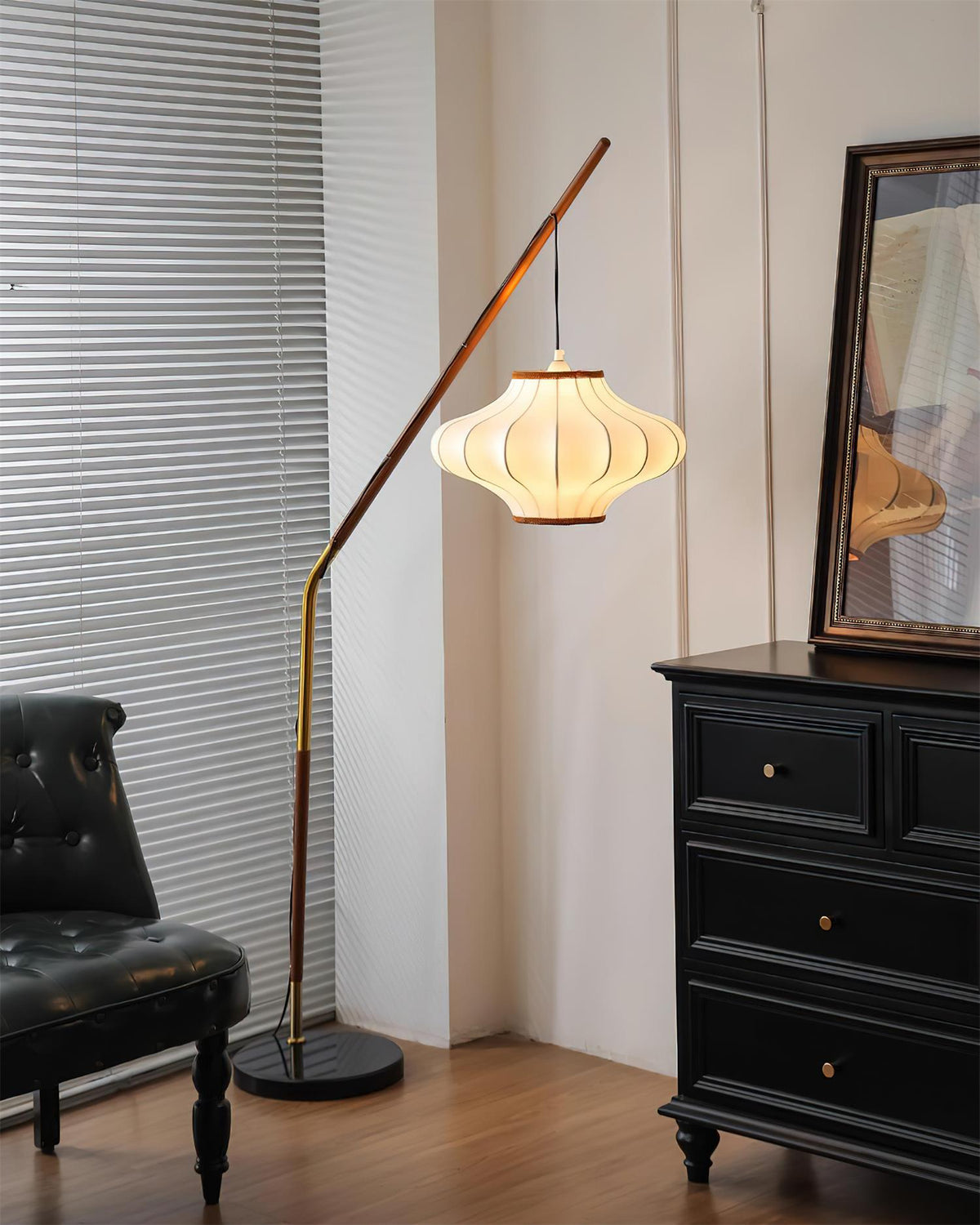 Hikari Marble Floor Lamp — product view 3