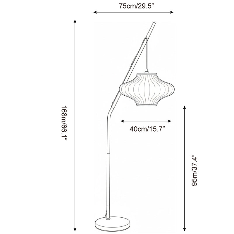 Hikari Marble Floor Lamp — product view 5