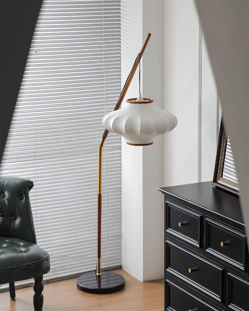 Hikari Marble Floor Lamp — product view 8