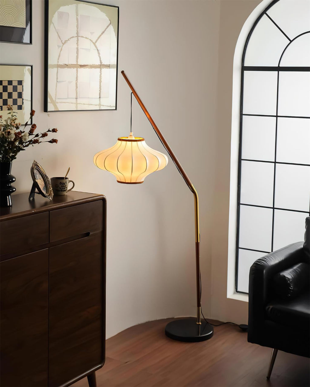 Hikari Marble Floor Lamp — product view 9