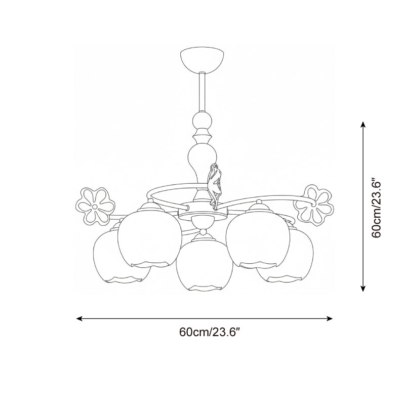 Nuvafleur Glass Chandelier — product view 5