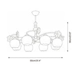 Nuvafleur Glass Chandelier — product view 6