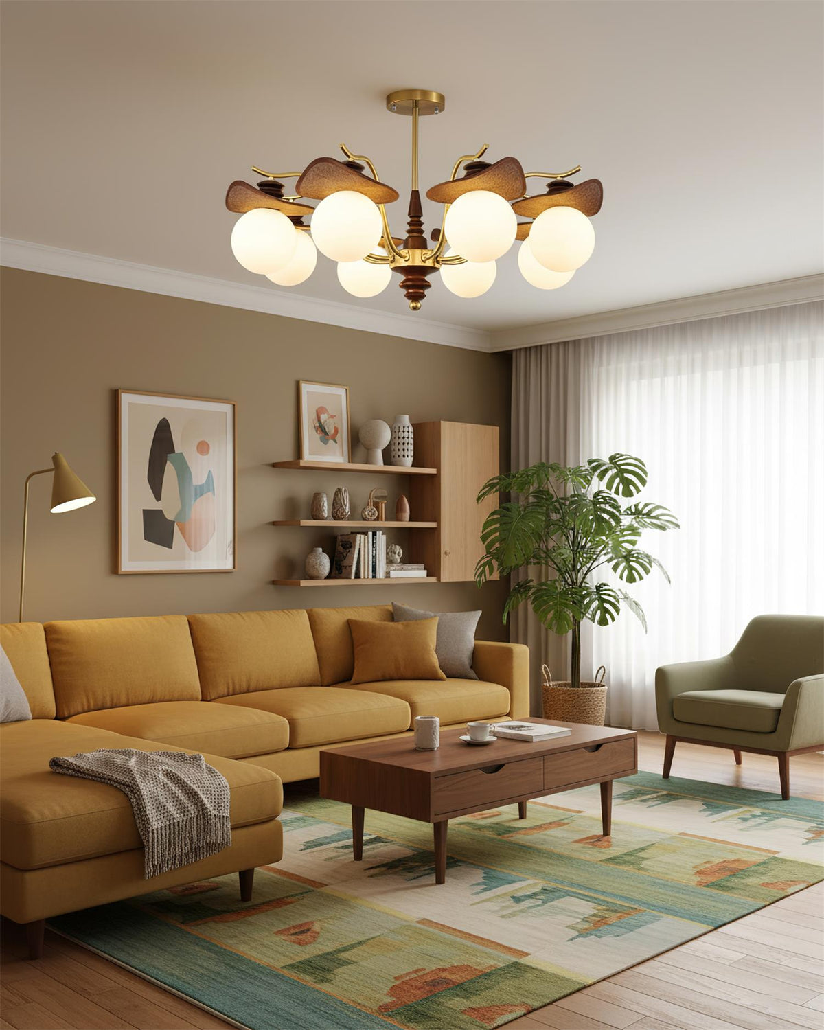 Walden Glass Chandelier — product view 2