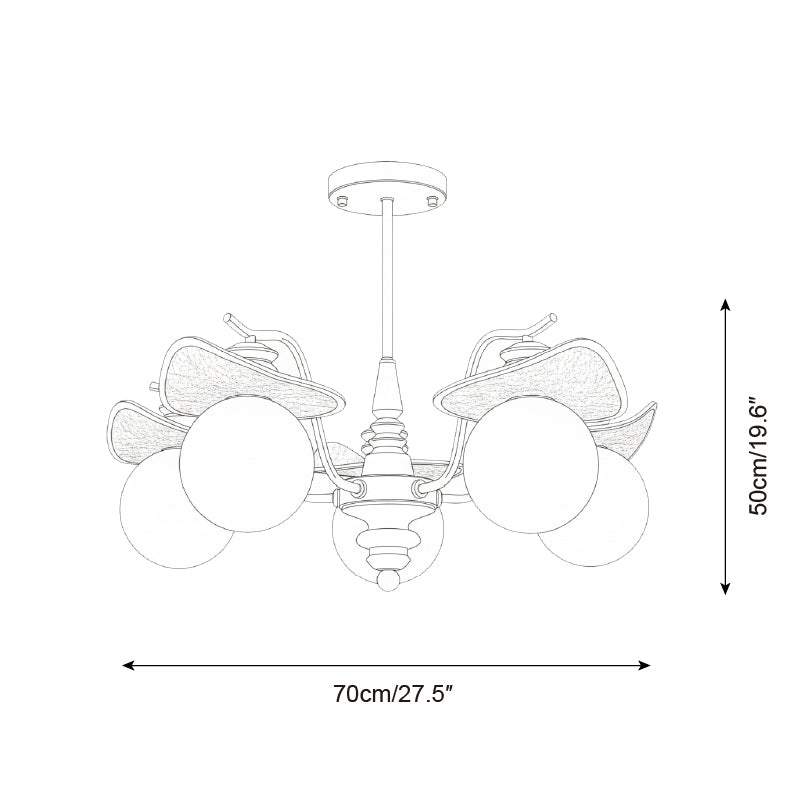 Walden Glass Chandelier — product view 5