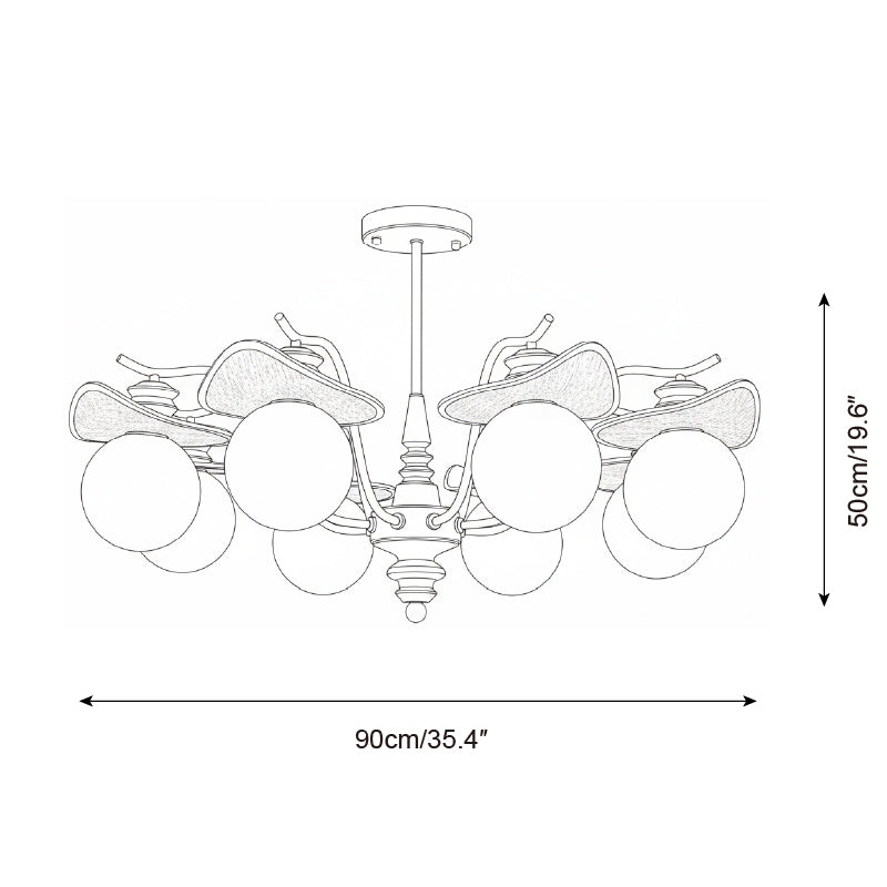 Walden Glass Chandelier — product view 6