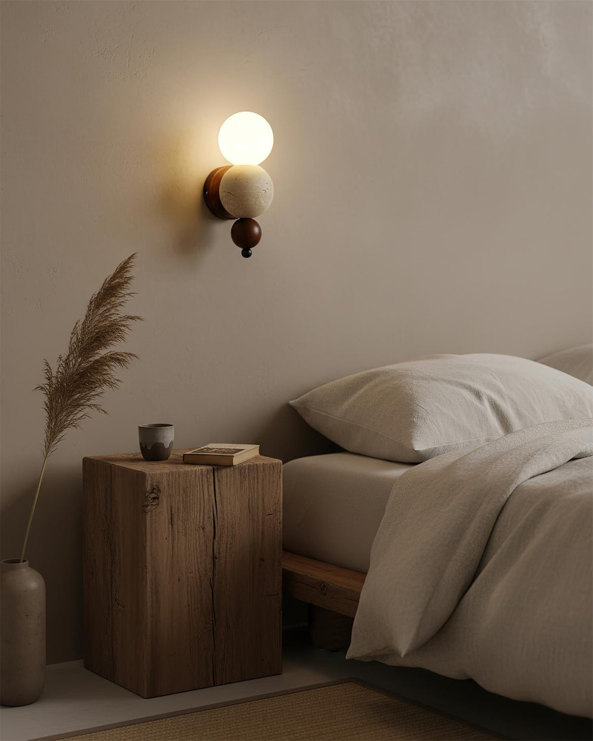 Balvano Travertine Wall Lamp — product view 6
