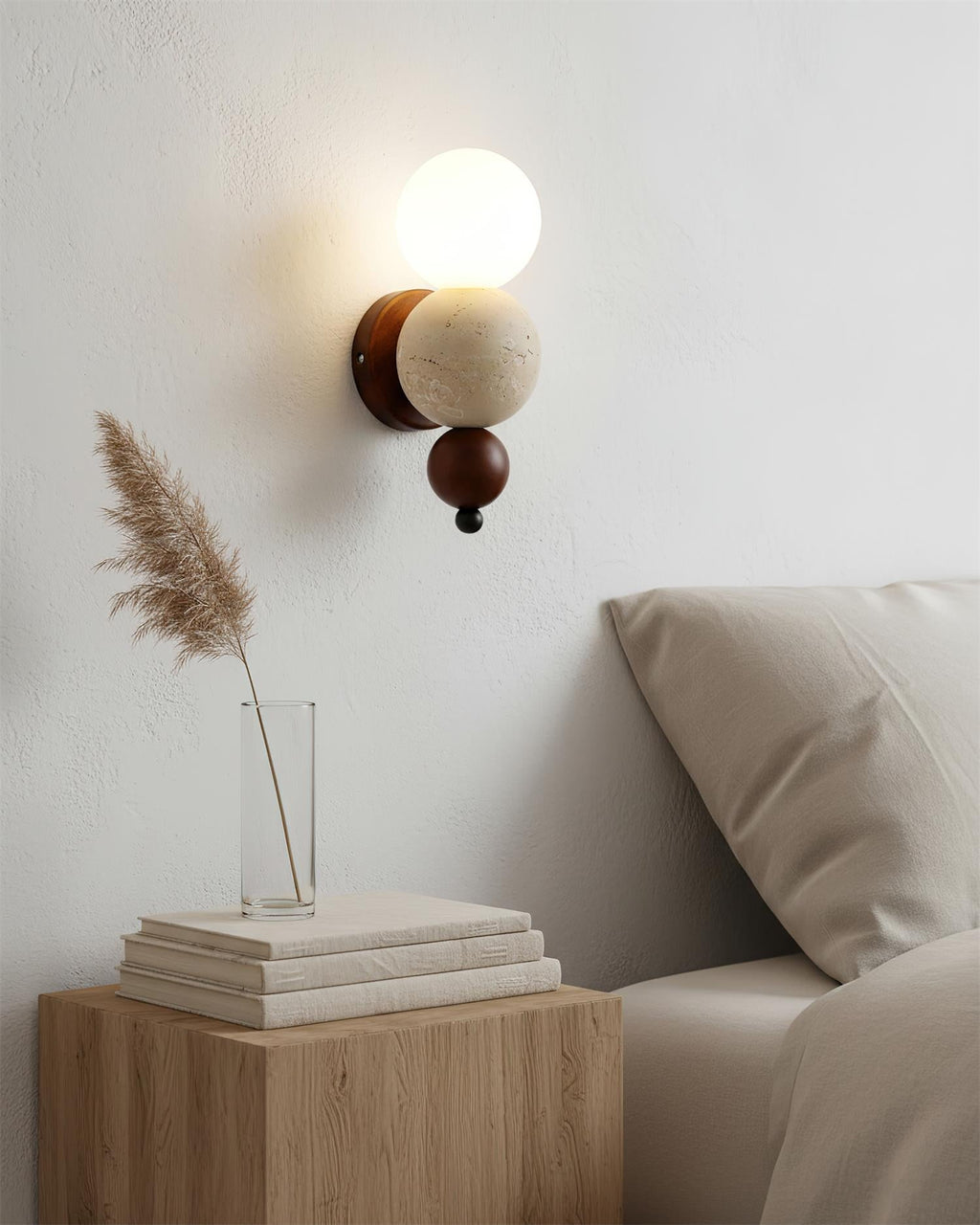 Balvano Travertine Wall Lamp — product view 9