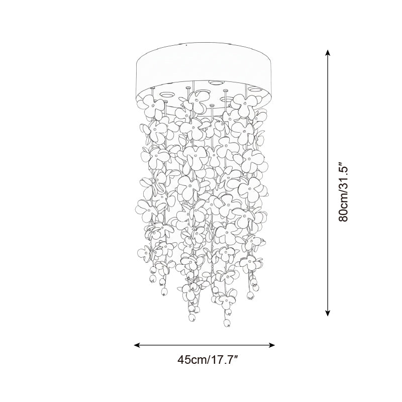 Petalisa Metal Chandelier — product view 5