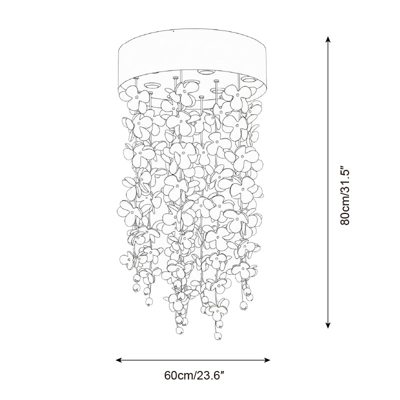 Petalisa Metal Chandelier — product view 6