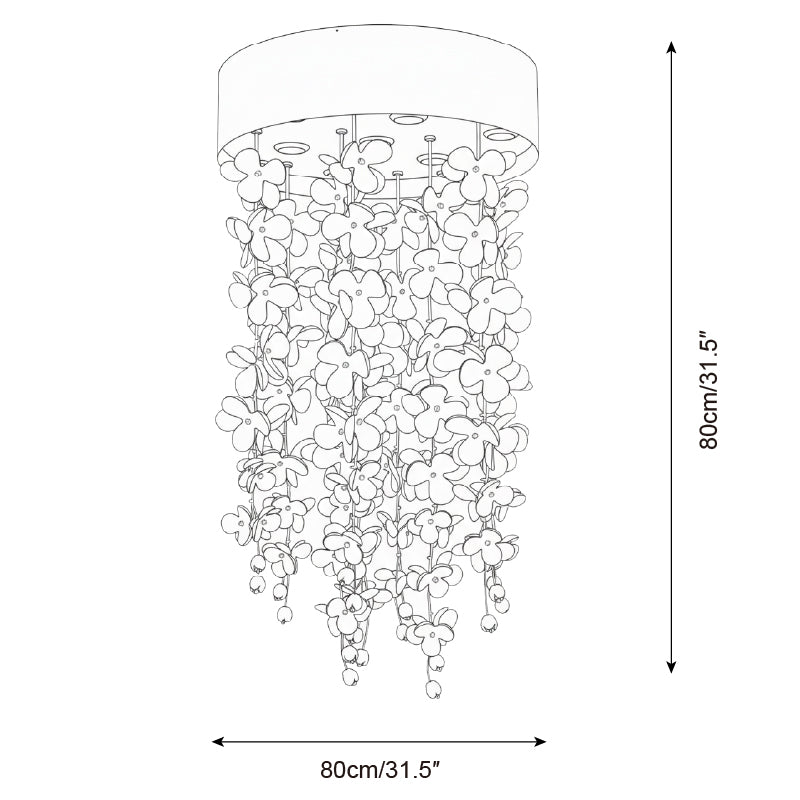 Petalisa Metal Chandelier — product view 7