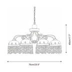Marcelline Glass Chandelier — product view 7