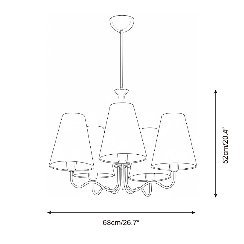 Melvyn Wood Chandelier — product view 6