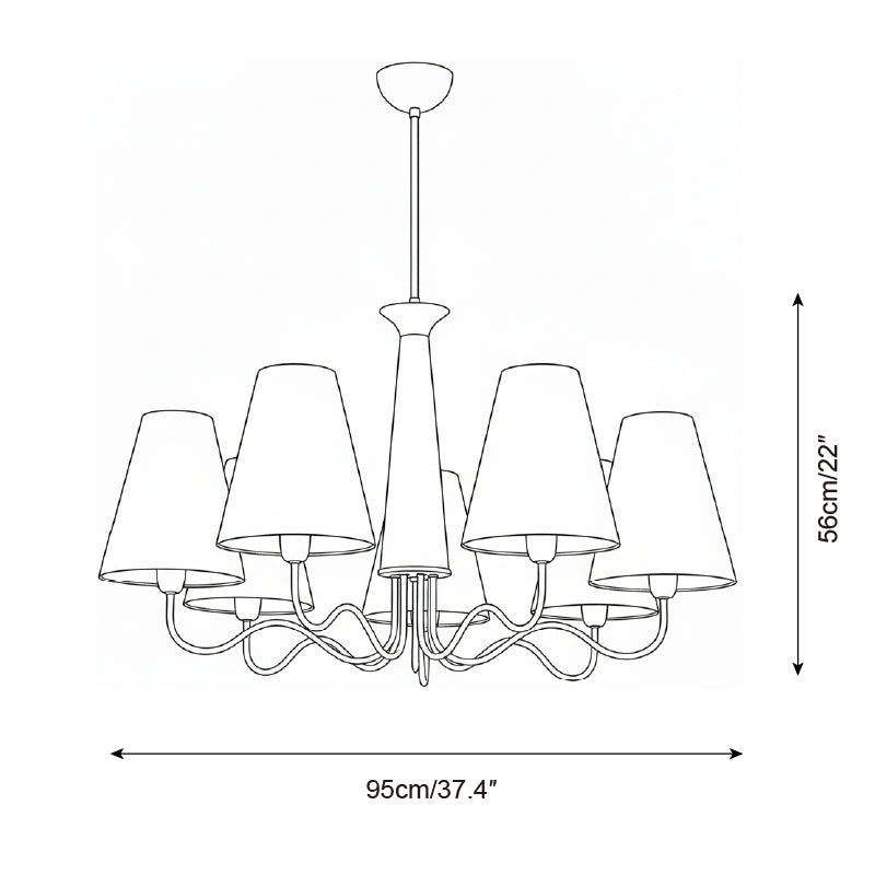 Melvyn Wood Chandelier — product view 7