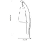 Karo Plug In Glass Wall Lamp — product view 5