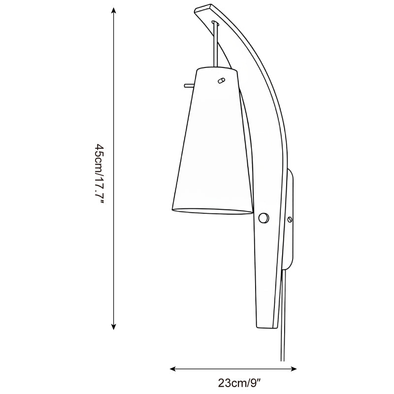 Karo Plug In Glass Wall Lamp — product view 5