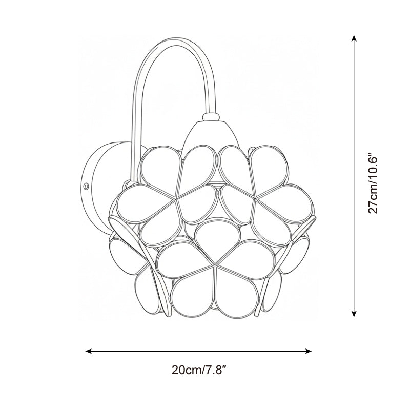 Petalora Glass Wall Lamp — product view 5
