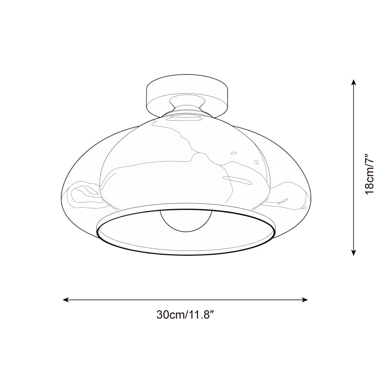 Essence Glass Ceiling Lamp — product view 5