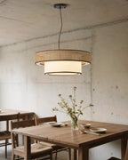 Wicker Metal Chandelier — product view 4