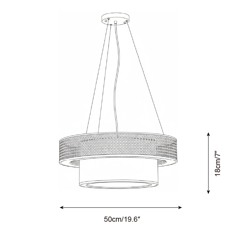 Wicker Metal Chandelier — product view 5