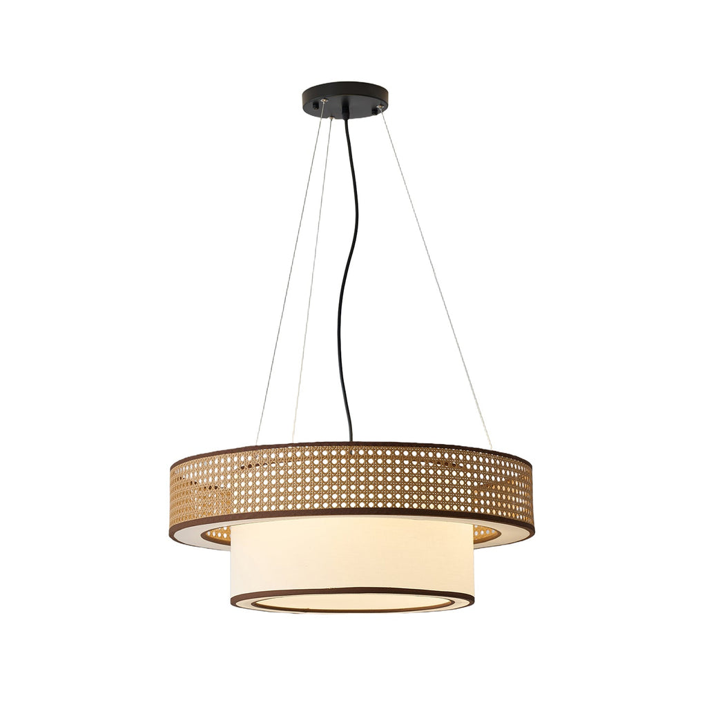 Wicker Metal Chandelier — product view 9