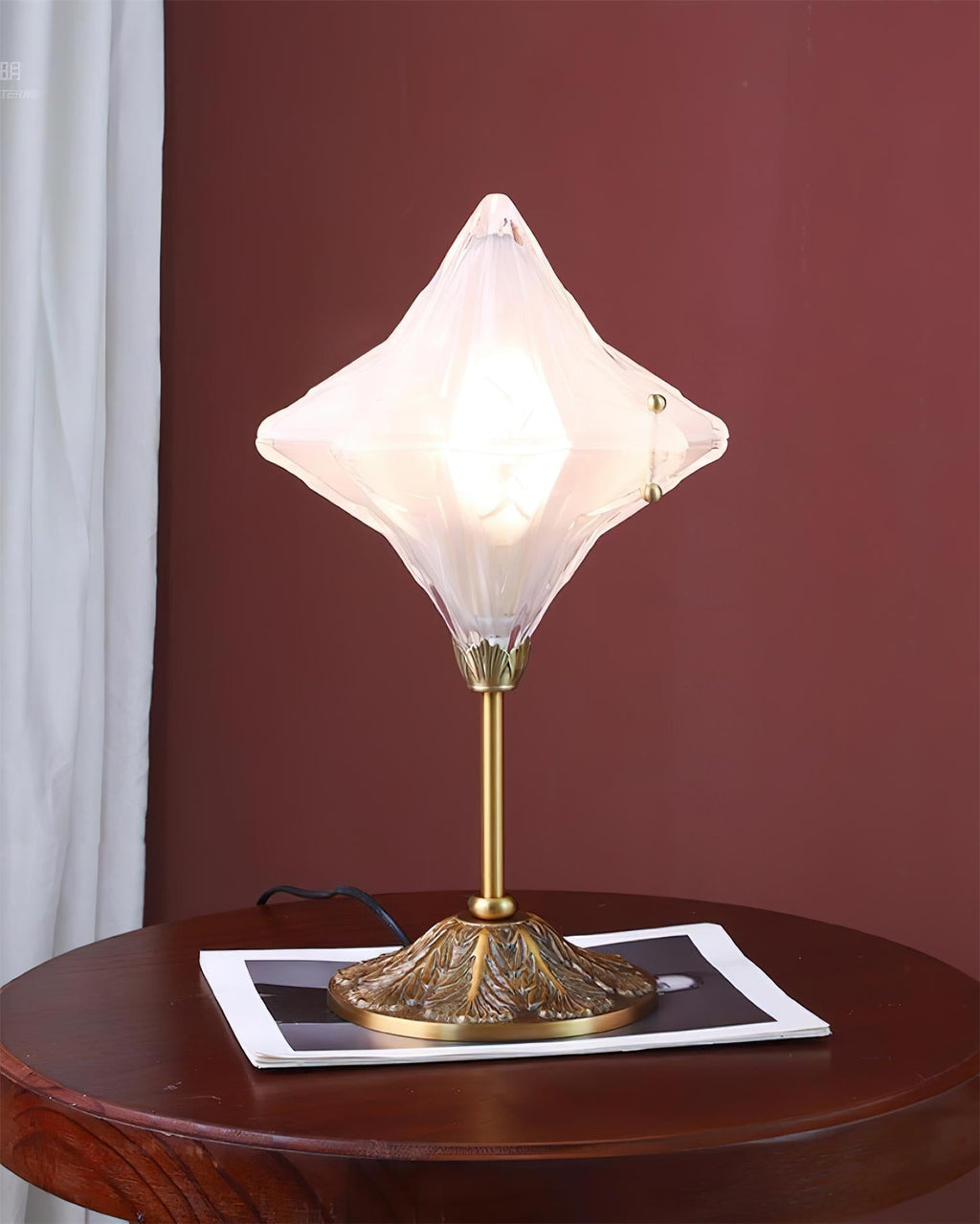 Stellara Glass Table Lamp — product view 2