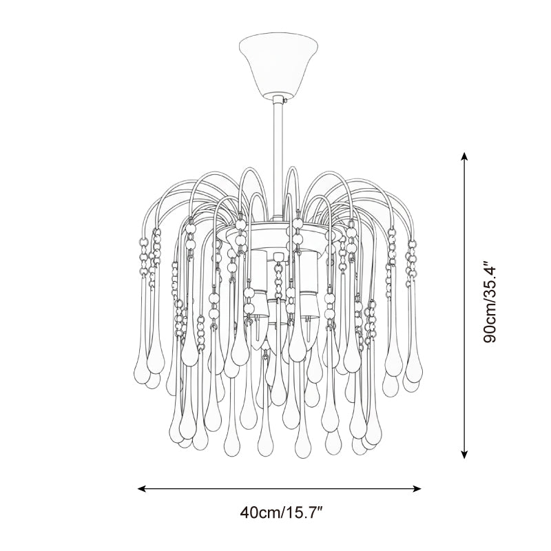 Rainlight Metal Chandelier — product view 5