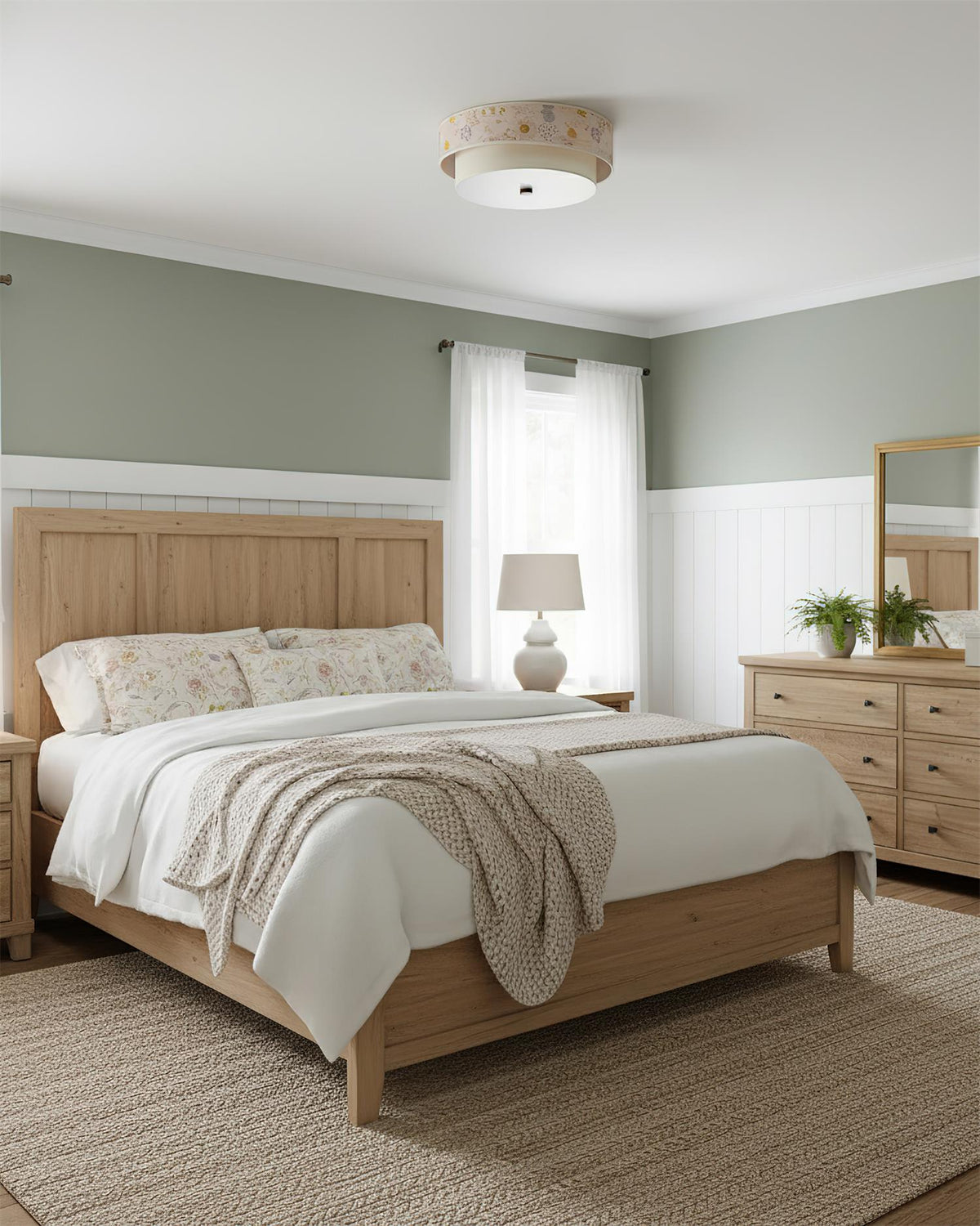 Bloomfield Wood Ceiling Lamp — product view 3