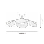 Raffia Petal Metal Ceiling Lamp — product view 5