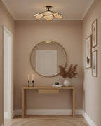 Raffia Petal Metal Ceiling Lamp — product view 10