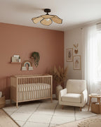 Raffia Petal Metal Ceiling Lamp — product view 12