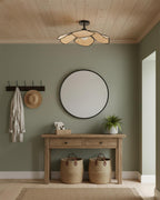 Raffia Petal Metal Ceiling Lamp — product view 15