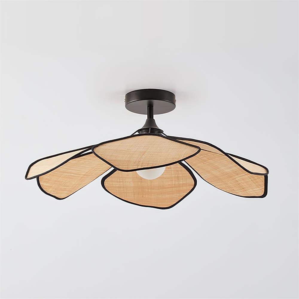 Raffia Petal Metal Ceiling Lamp — product view 18
