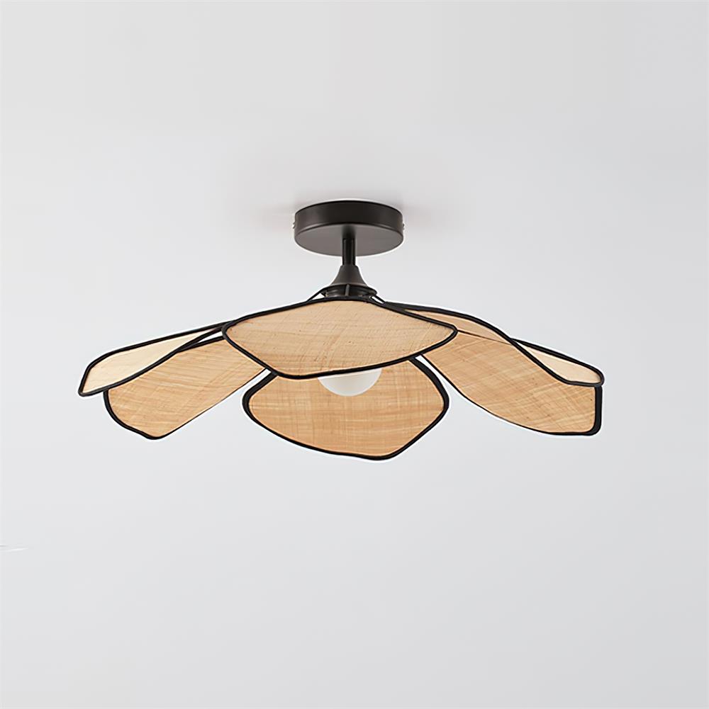 Raffia Petal Metal Ceiling Lamp — product view 20