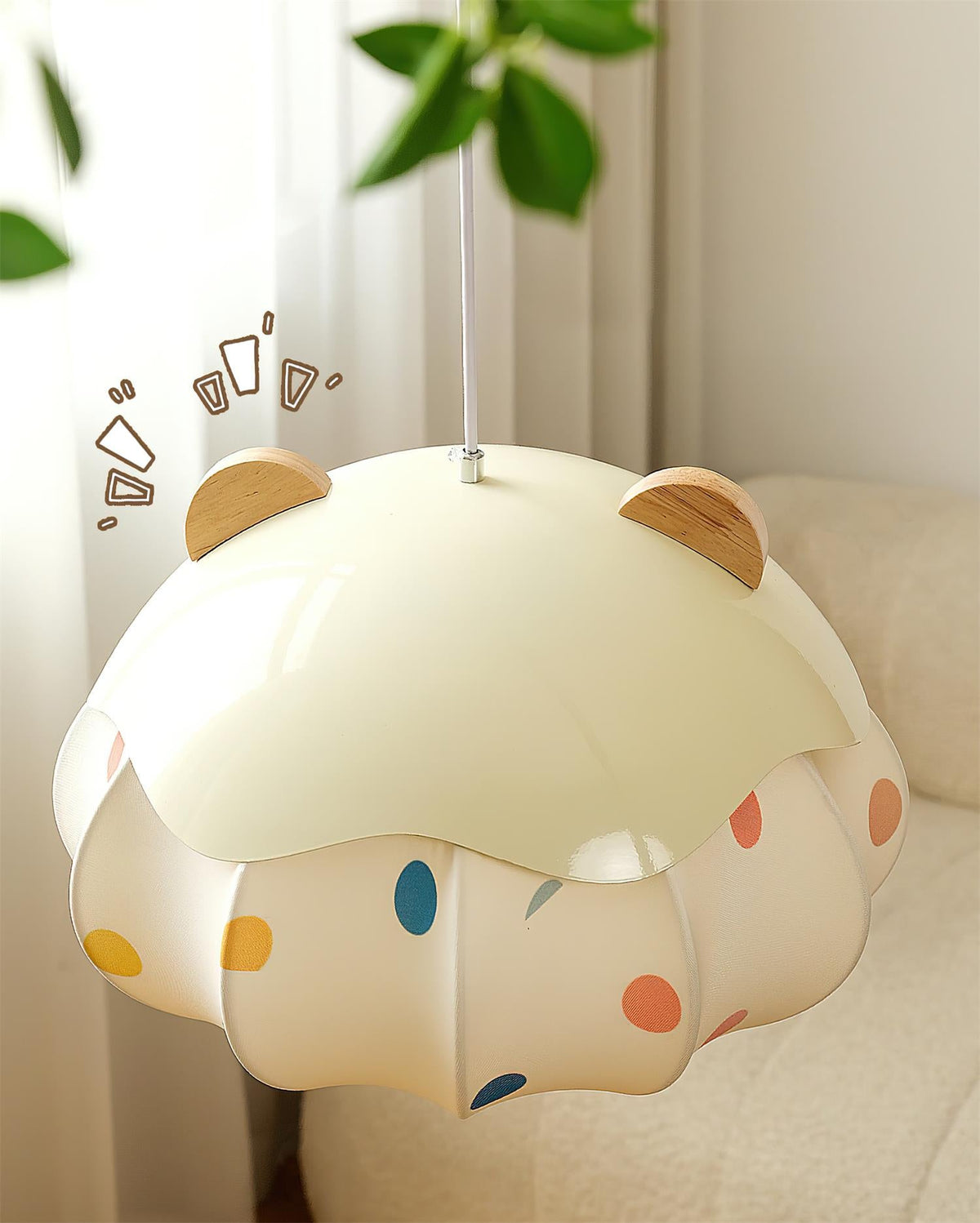Bubbly Sky Wood Pendant Lamp — product view 15