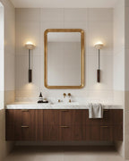 Globe Stem Travertine Wall Lamp — product view 4