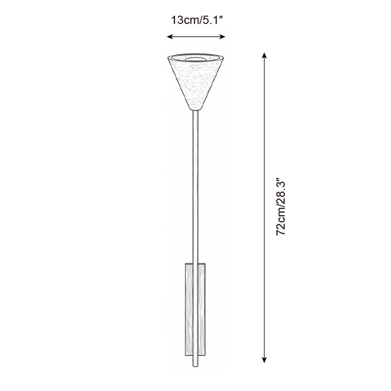 Globe Stem Travertine Wall Lamp — product view 6