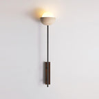 Globe Stem Travertine Wall Lamp — product view 14