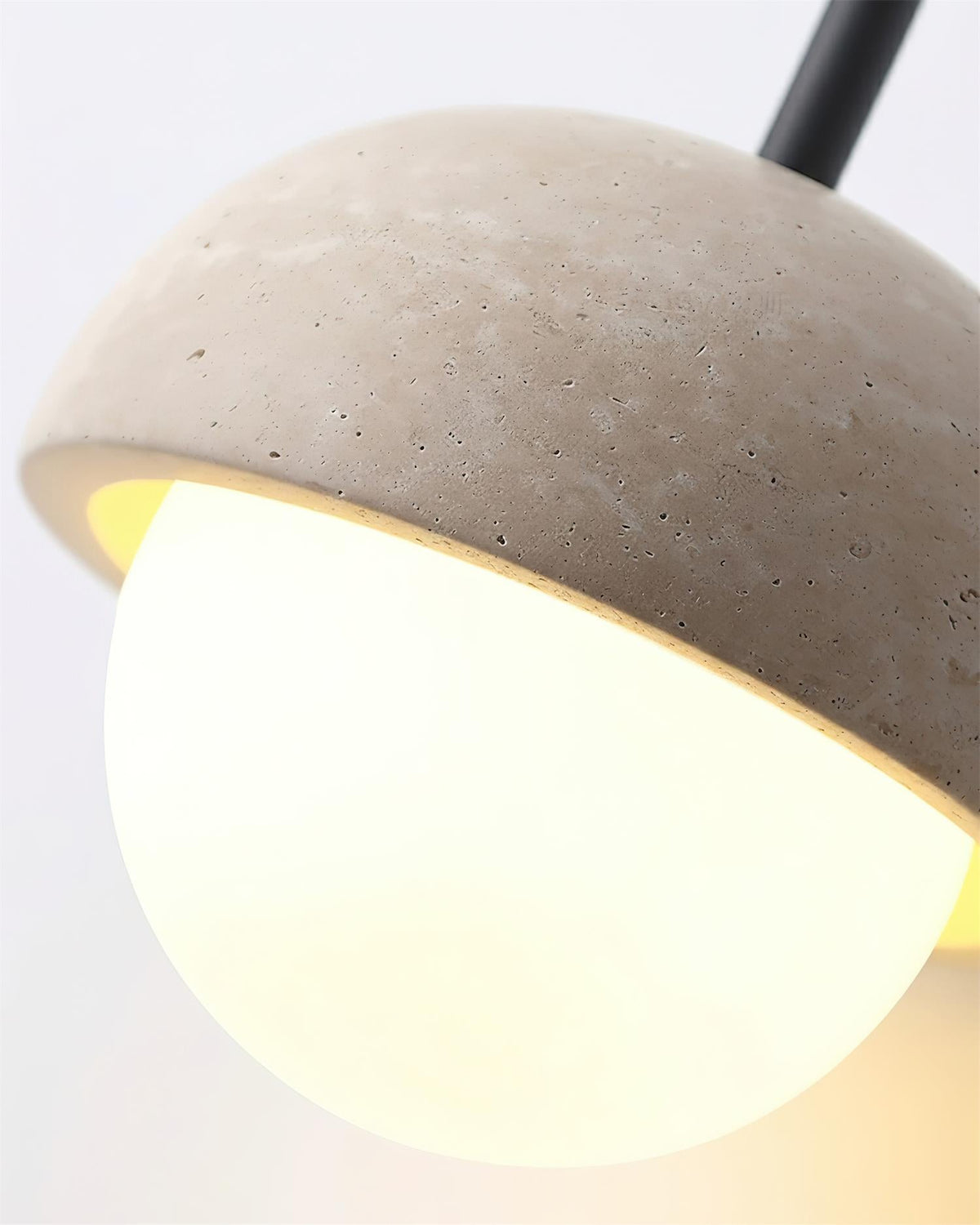 Globe Stem Travertine Wall Lamp — product view 17