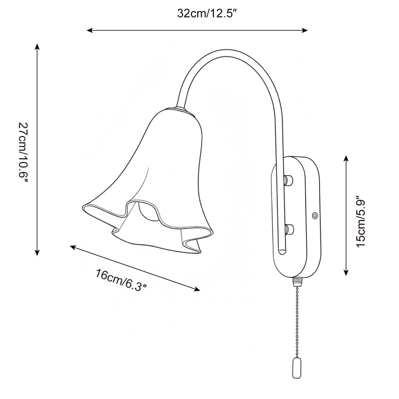 Mido Glass Wall Lamp — product view 5