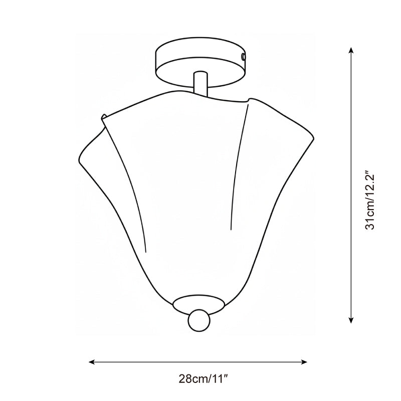 Mido Glass Ceiling Lamp — product view 5