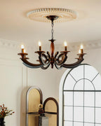 Eldric Wood Chandelier — product view 2