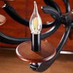 Eldric Wood Chandelier — product view 9