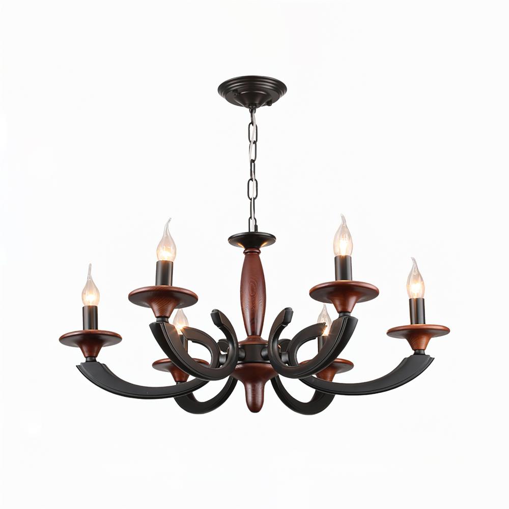 Eldric Wood Chandelier — product view 12