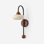Arc Disc Travertine Wall Lamp — product view 1