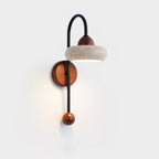 Arc Disc Travertine Wall Lamp — product view 8