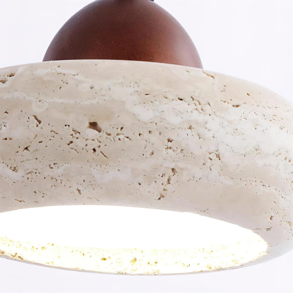 Arc Disc Travertine Wall Lamp — product view 12