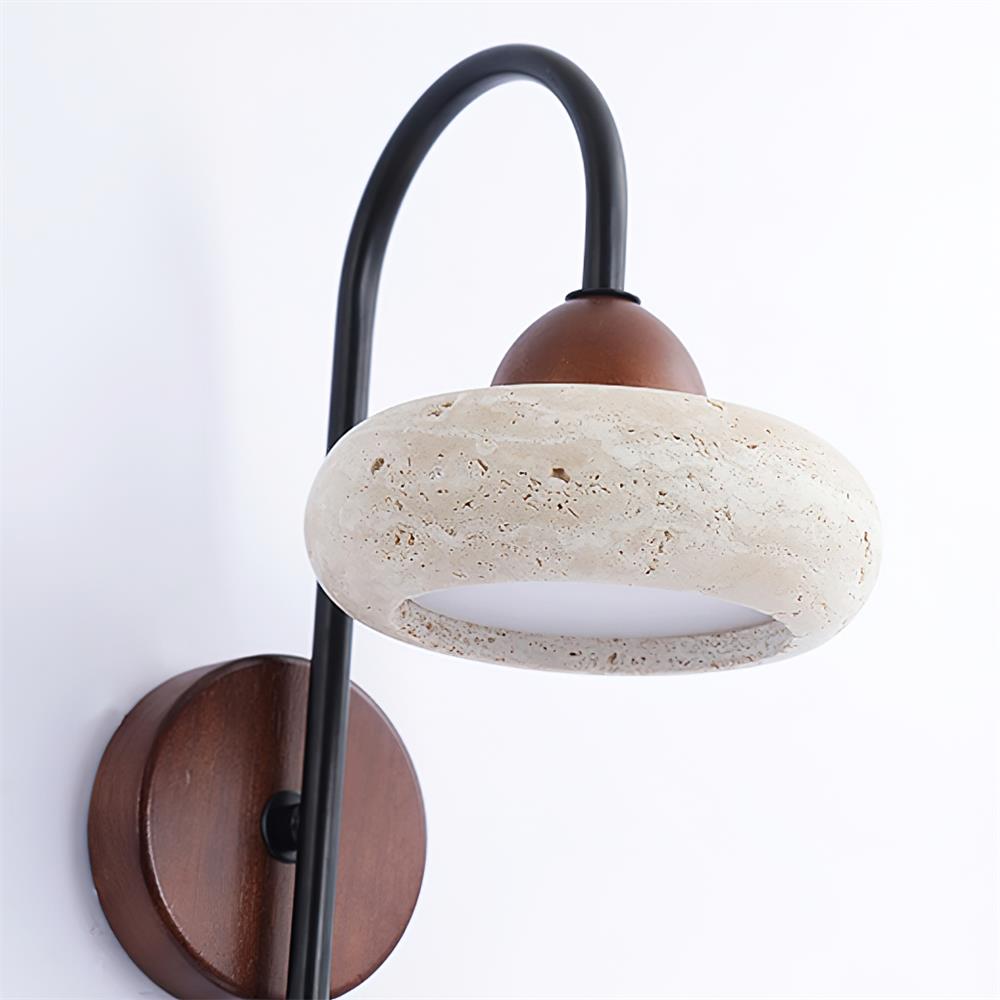 Arc Disc Travertine Wall Lamp — product view 14