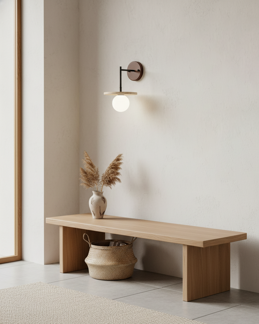 Ravine Travertine Wall Lamp — product view 4