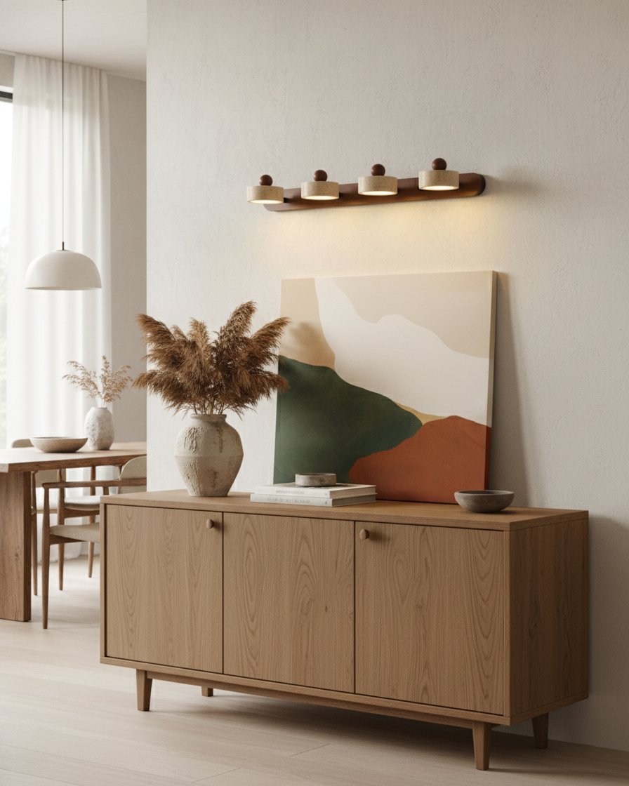 Tavros Travertine Wall Lamp — product view 3