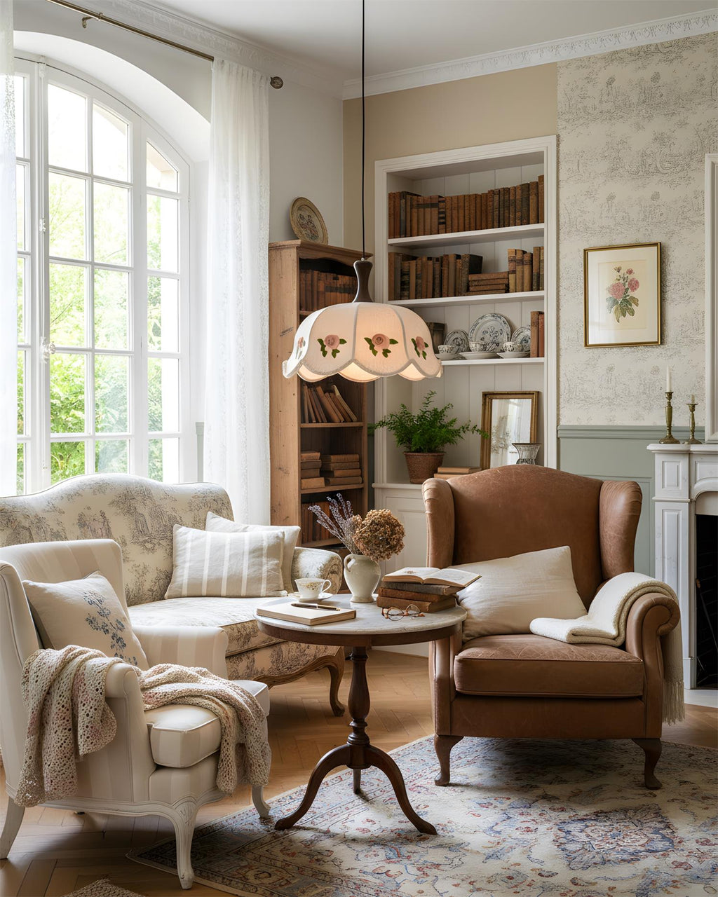Roselace Wood Pendant Lamp — product view 3